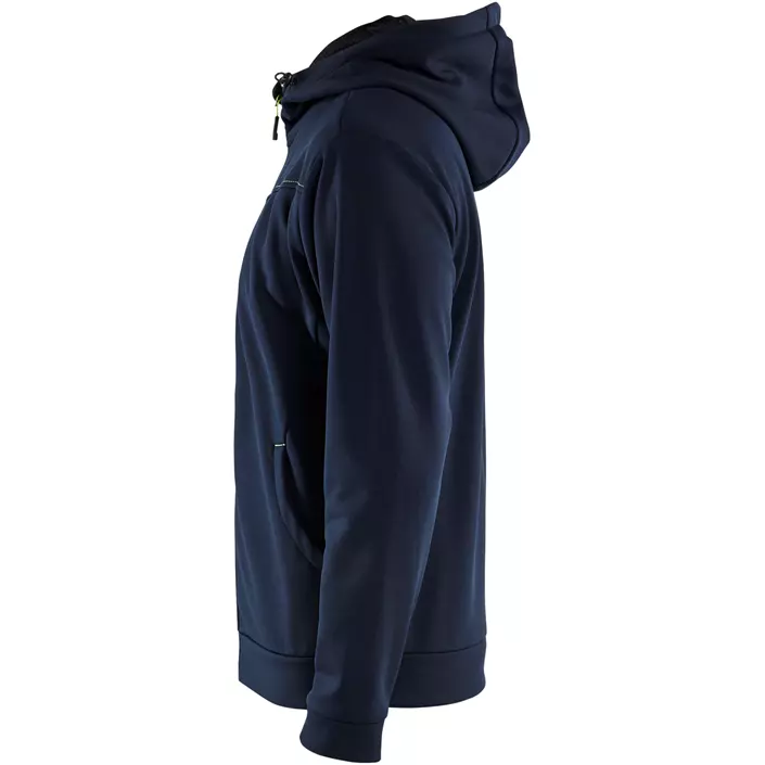 Blåkläder Unite hoodie, Mörk Marinblå/Hi-Vis Gul, large image number 4