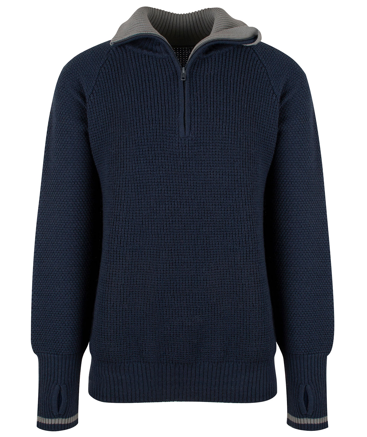 YOU Besseggen genser med merinoull, Marine, large image number 5