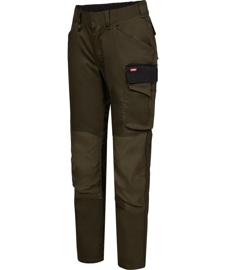 Engel Galaxy Damen Arbeitshose, Waldgr&uuml;n/Schwarz, large image number 2