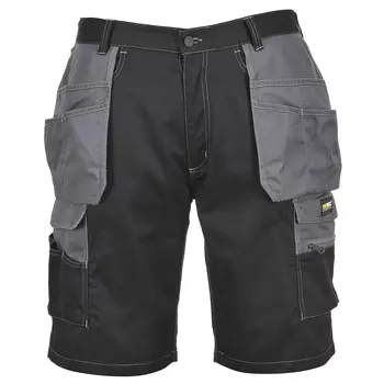 Portwest craftsmens shorts, Black/Grey
