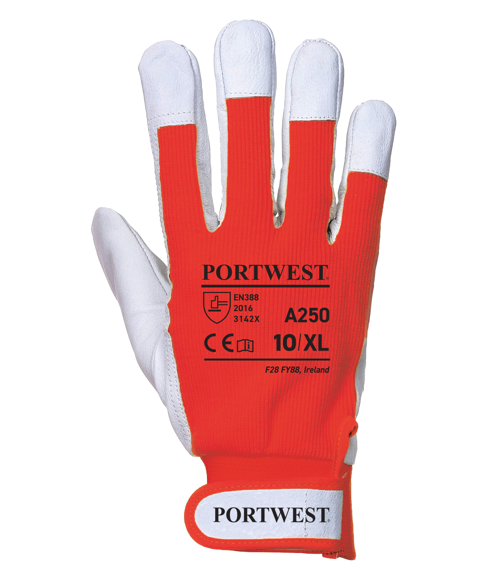 Portwest A250 Tergsus arbetshandskar, R&ouml;d