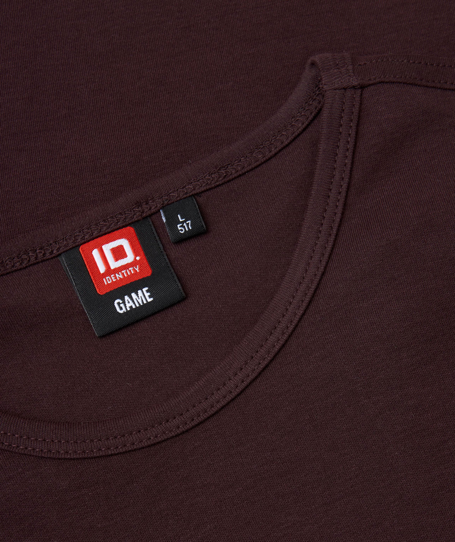 ID Identity Interlock T-shirt, Dark bourdeaux, large image number 3