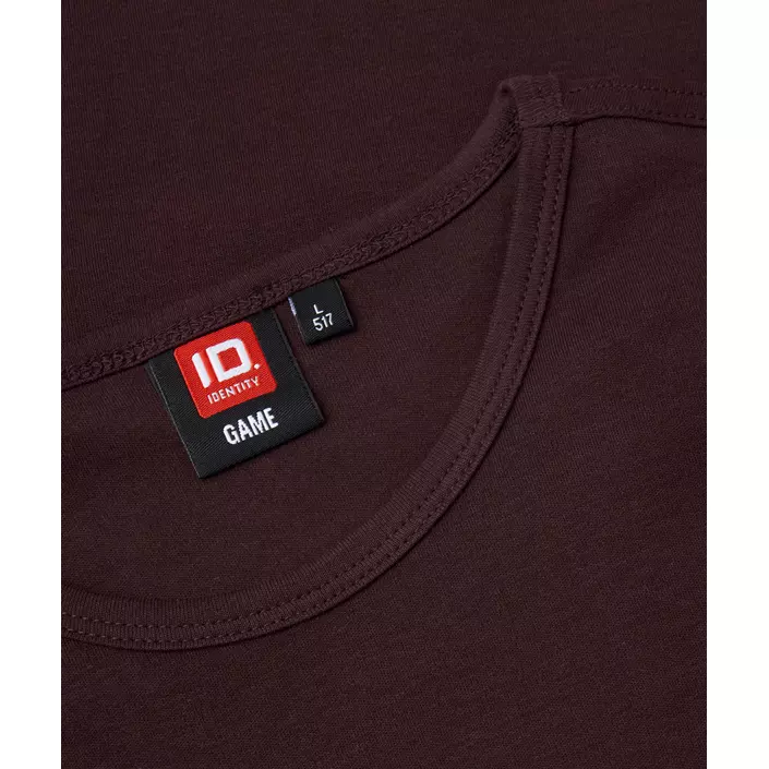 ID Interlock T-skjorte, Dark bourdeaux, large image number 3