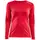 Craft Rush women's baselayer sweater, Red, Red, swatch