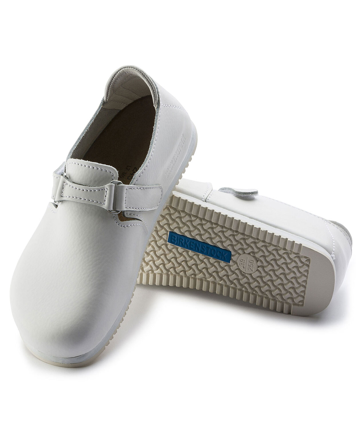 Birkenstock Linz Super Grip Narrow Fit dame arbeidssko, Hvit, large image number 2