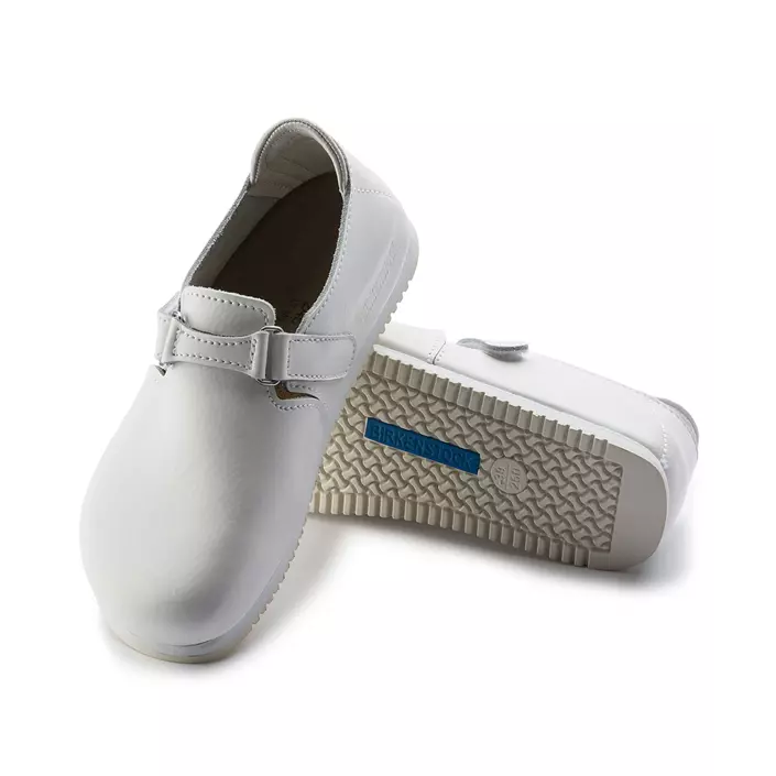 Birkenstock Linz Super Grip Narrow Fit women's work shoes, White, large image number 2