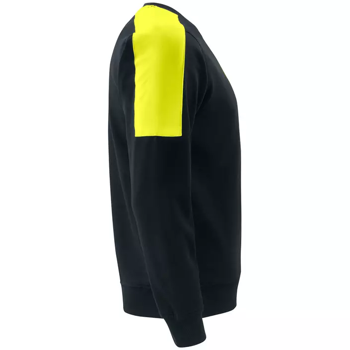 ProJob sweatshirt, Black/Hi-Vis Yellow, large image number 3