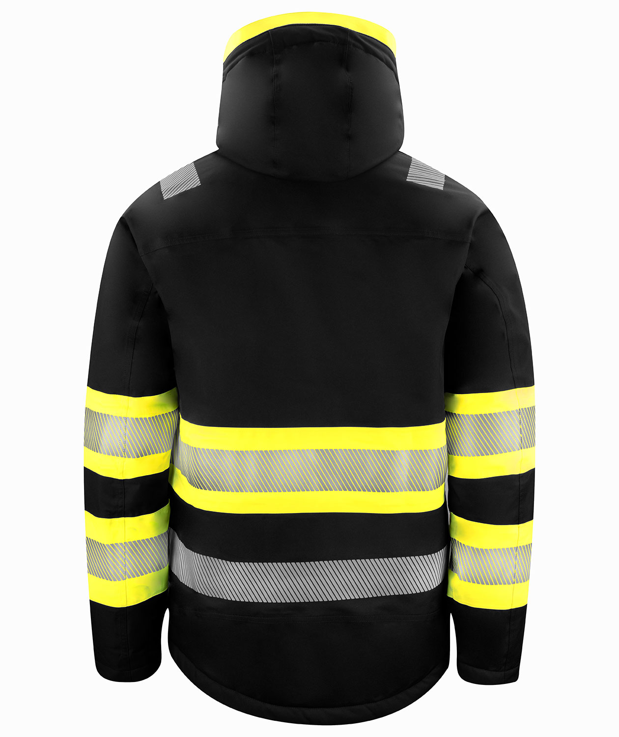 ProJob winter jacket 6446, Hi-vis Yellow/Black