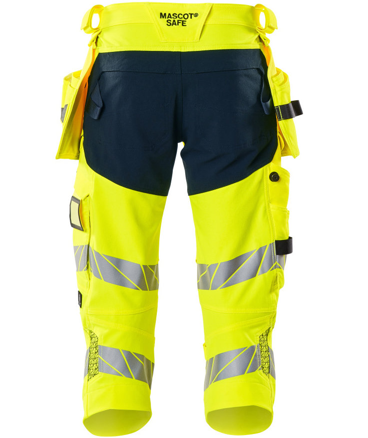 Mascot Accelerate Safe craftsman knee pants full stretch, Hi-Vis Yellow/Dark Marine