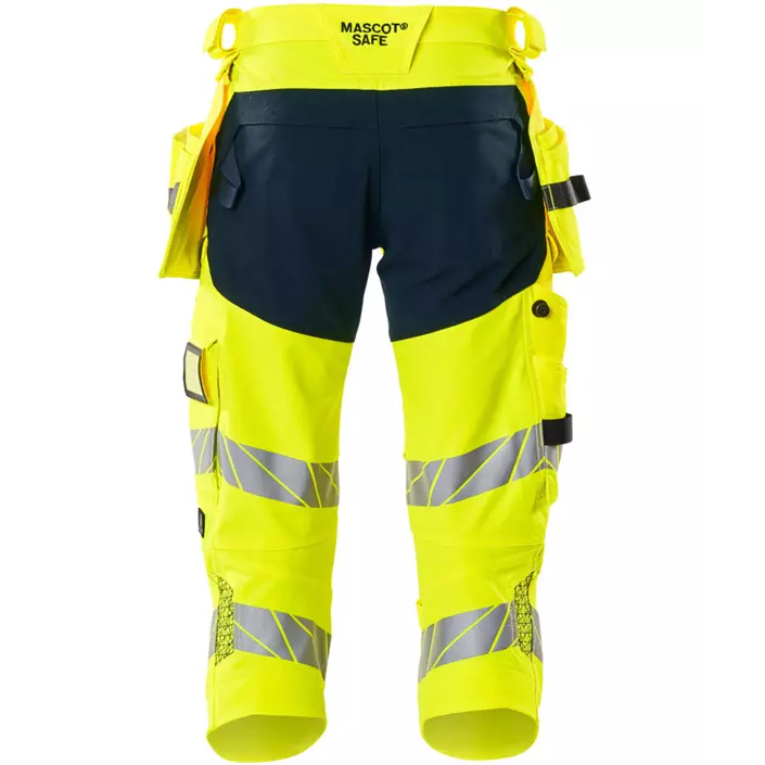 Mascot Accelerate Safe craftsman knee pants full stretch, Hi-Vis Yellow/Dark Marine, large image number 1