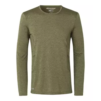 GEYSER seamless long-sleeved T-shirt, Olive melane