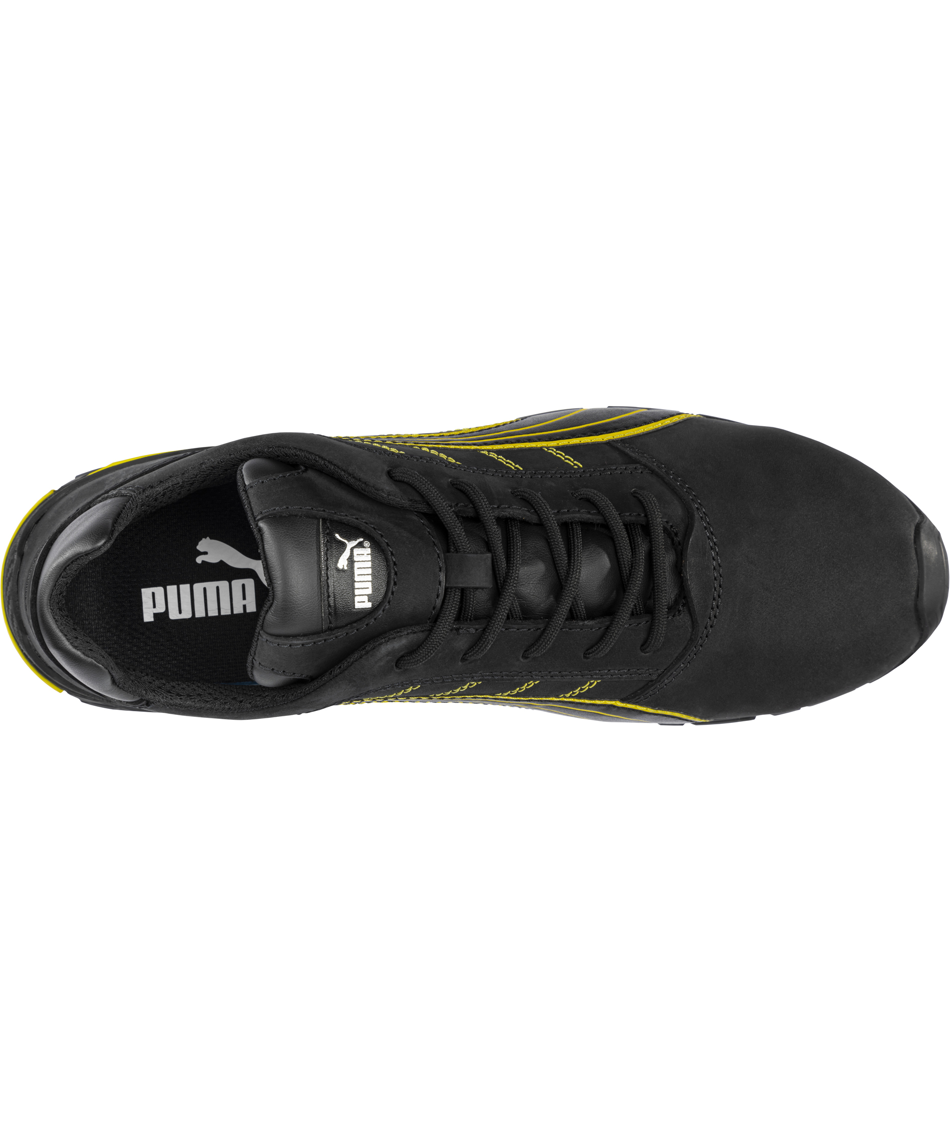 Puma Amsterdam Low safety shoes S3L, Black/Yellow, large image number 4