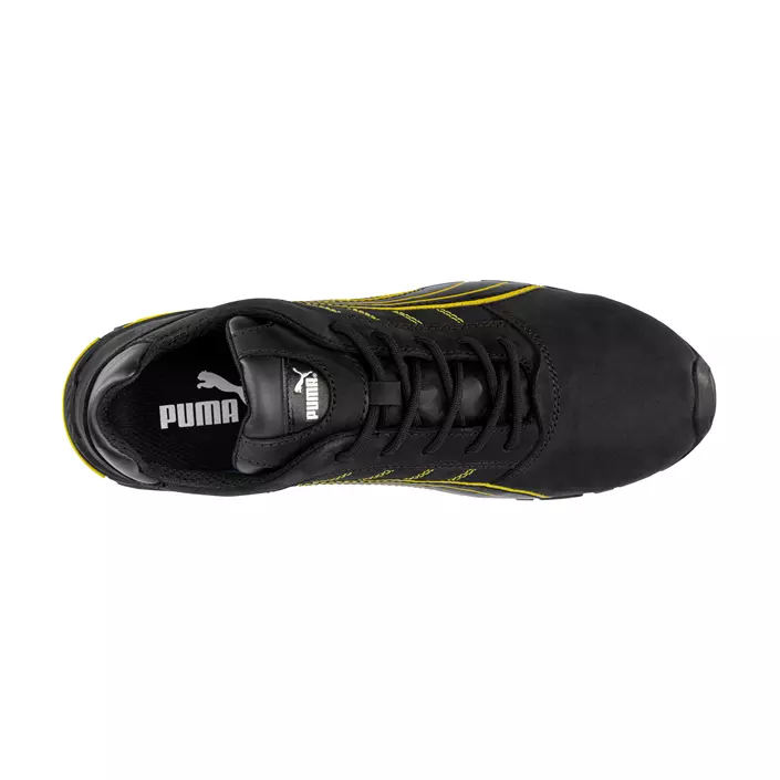 Puma Amsterdam Low skyddsskor S3L, Svart/Gul, large image number 4