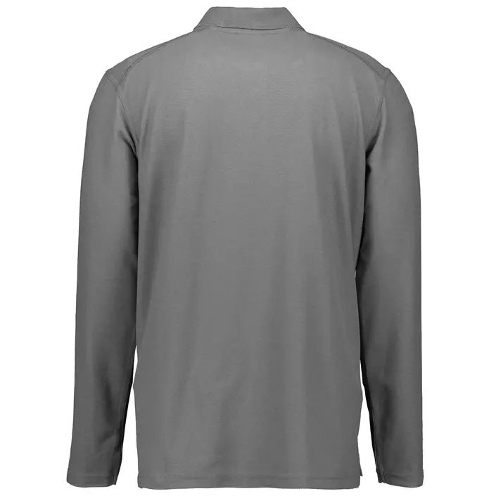 Kansas Match langærmet Polo T-shirt, Mørkegrå, large image number 1
