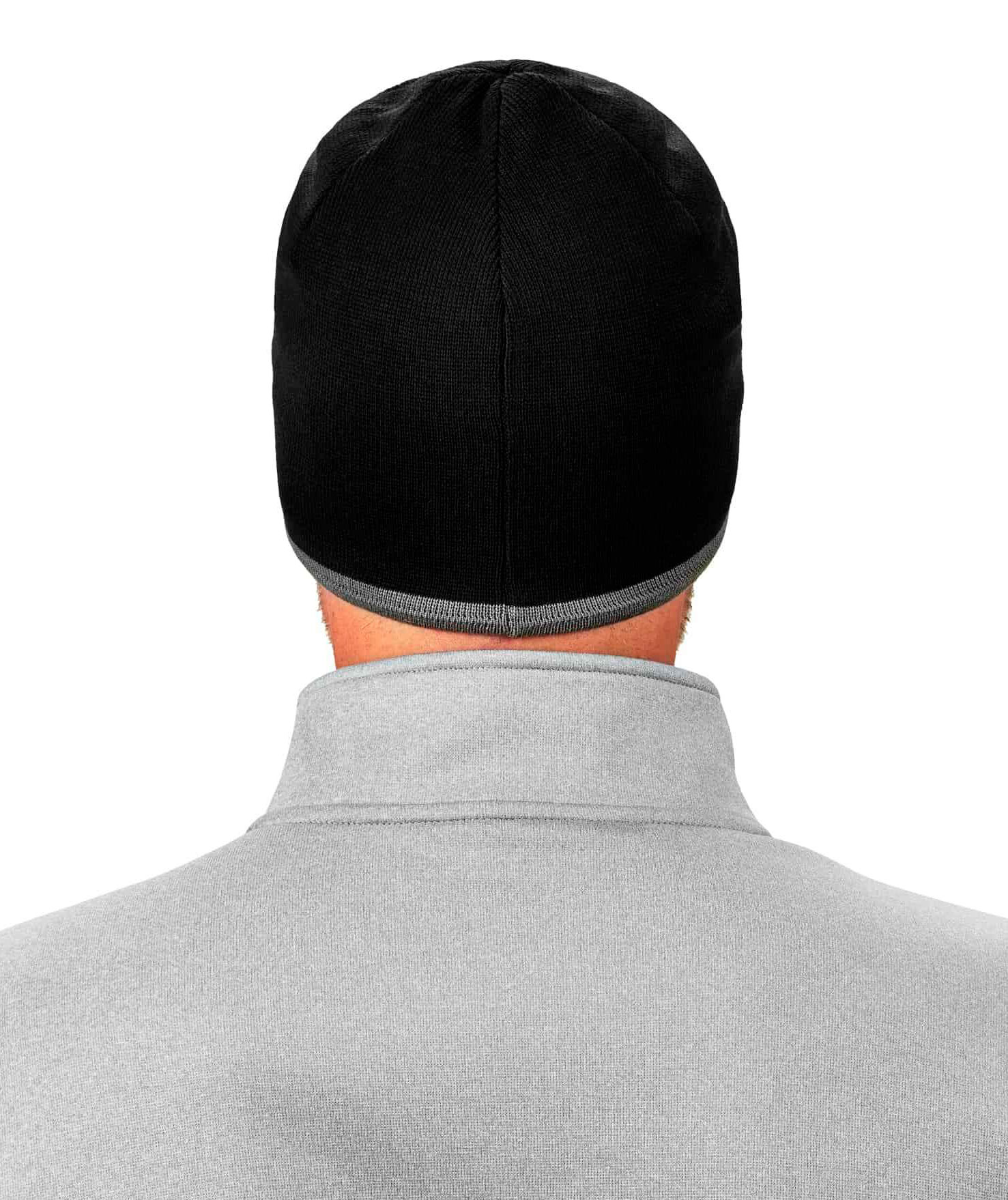 Ergodyne 6818 Knittted Winterbeanie w/Fleece lining, Black, Black, large image number 2