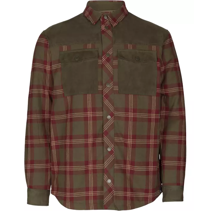 Seeland Vancouver flannel overshirt, Red Check, large image number 0
