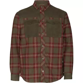 Seeland Vancouver flannel overshirt, Red Check