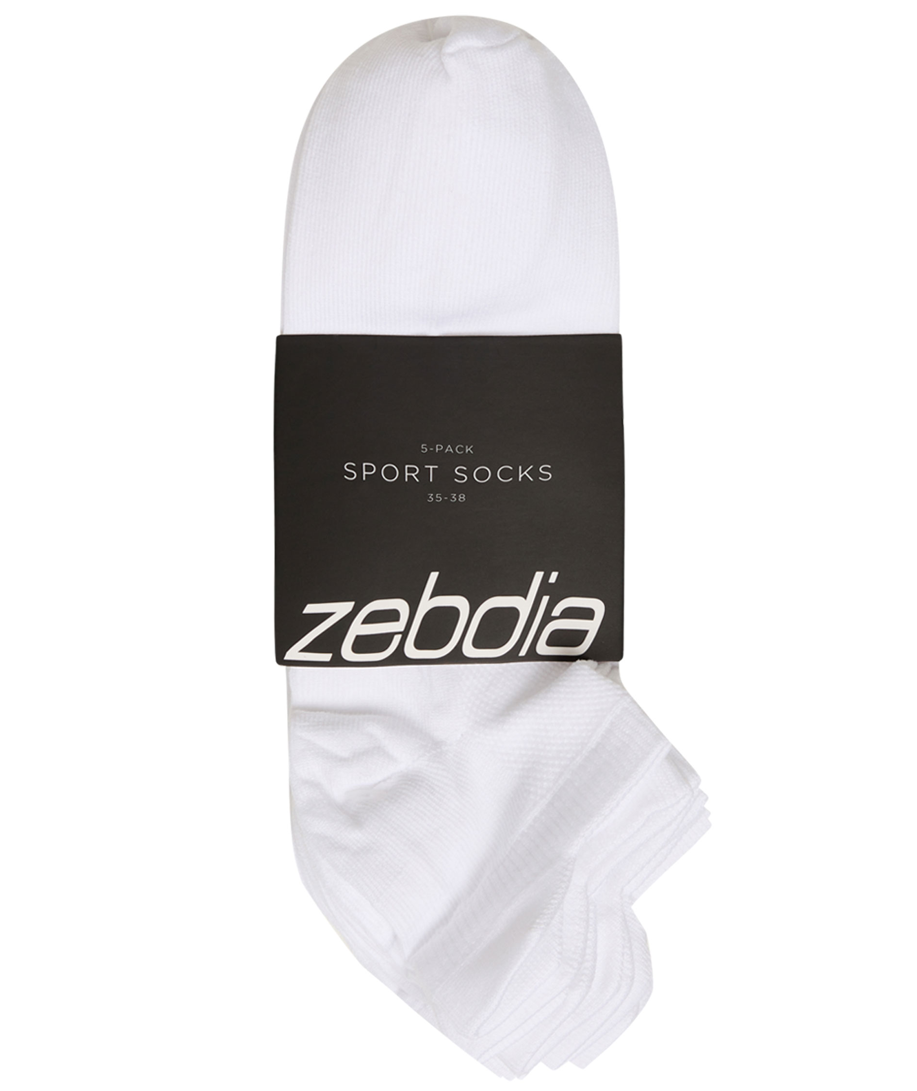 Zebdia 5-pack women's running socks, White, large image number 2