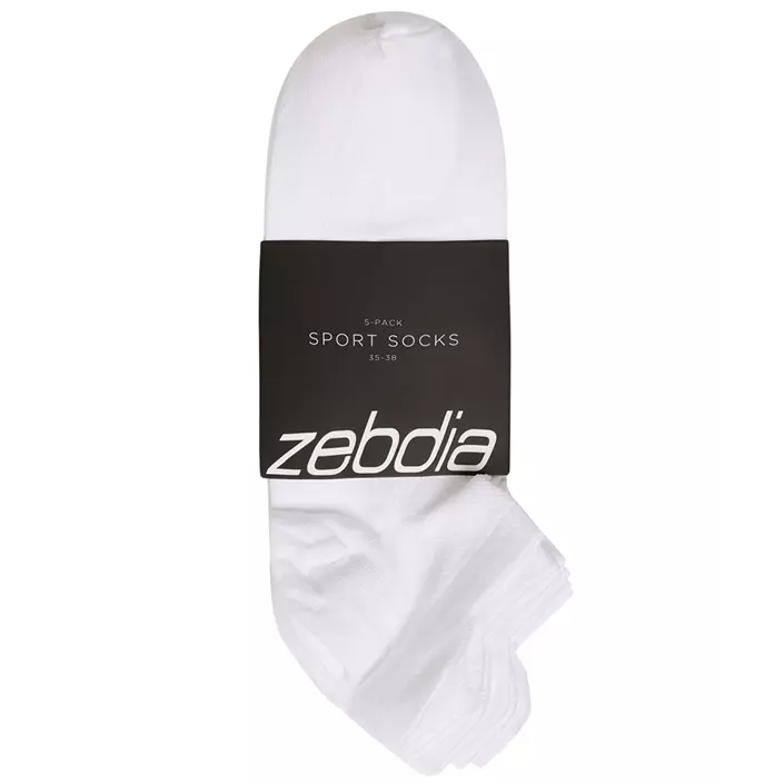 Zebdia 5-pack women's running socks, White, large image number 2
