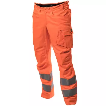Viking Rubber Evolite work trousers, Hi-vis Orange