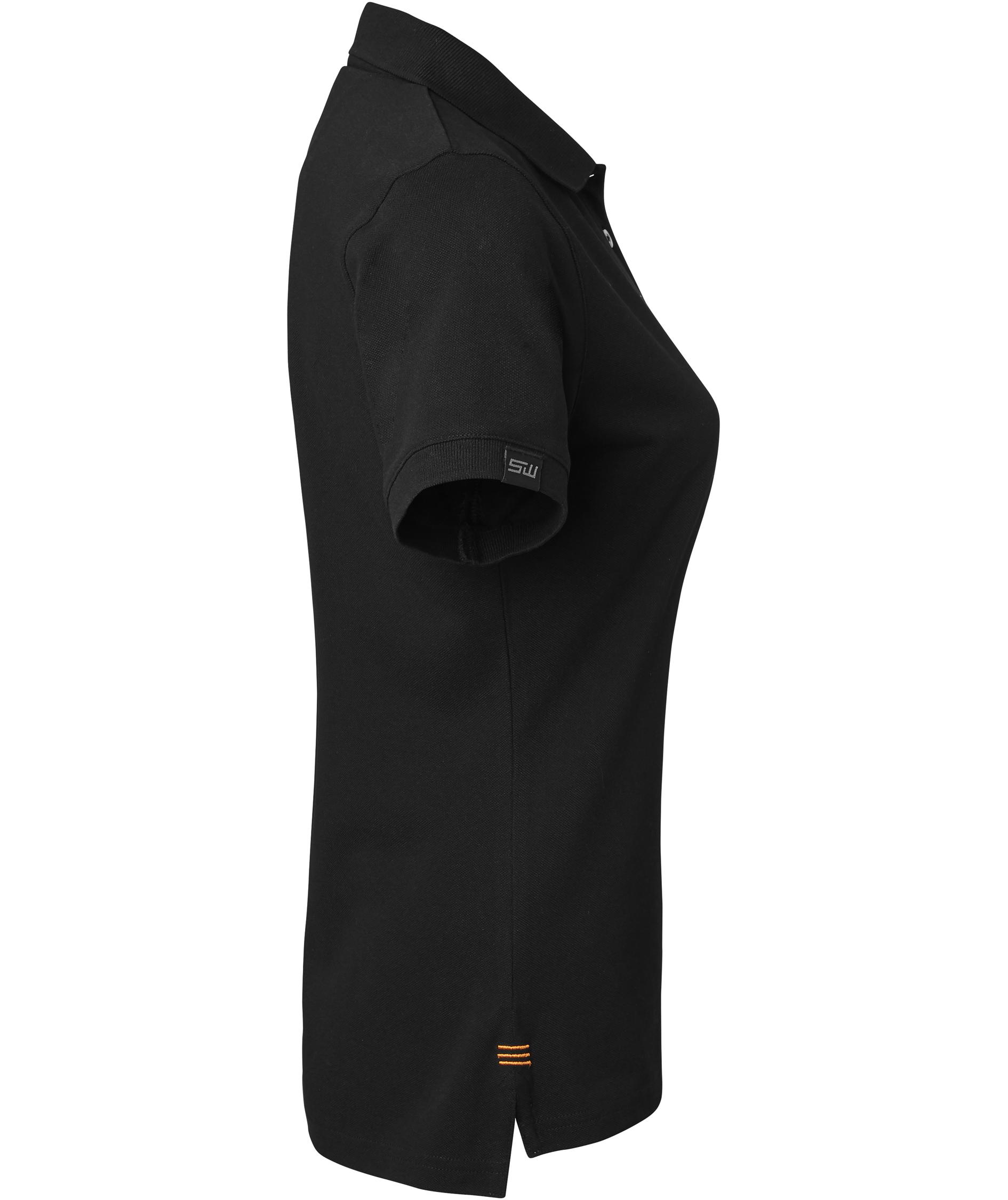 South West Wera women's polo shirt, Black/Orange, Black/Orange, large image number 2