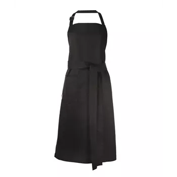 Toni Lee Kron bib apron with pocket, Black