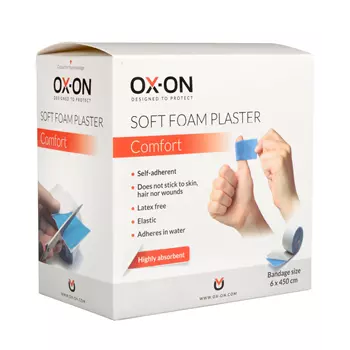 OX-ON Soft Foam Pflaster 6x450cm, Blau
