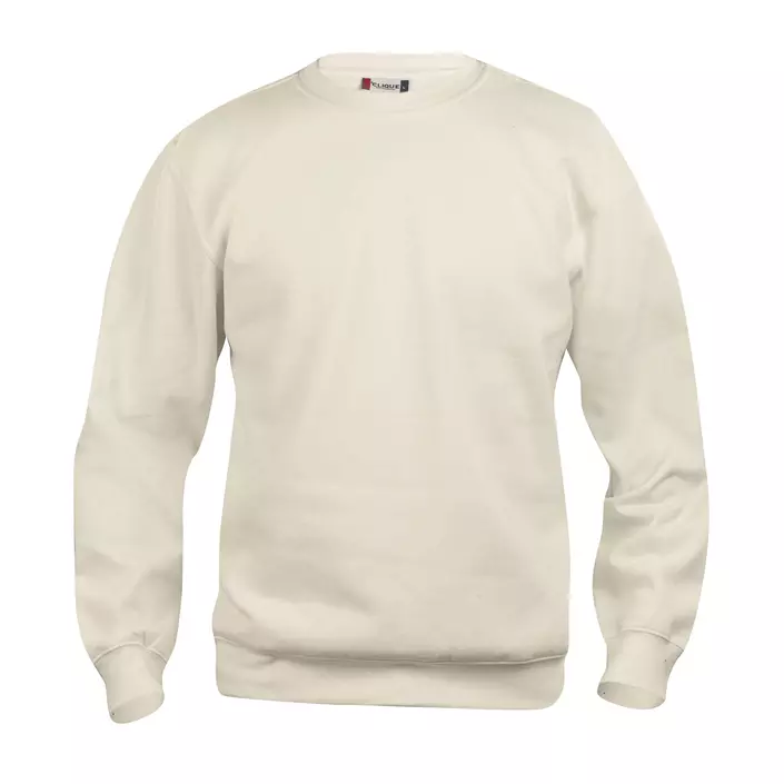 Clique Basic Roundneck trøje, Lys Khaki, large image number 0