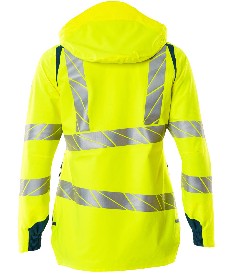 Mascot Accelerate Safe Damen Shelljacke, Hi-Vis Gelb/Dunkelpetroleum