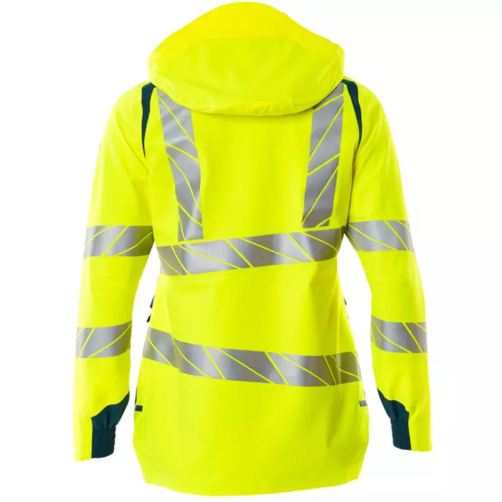 Mascot Accelerate Safe women's shell jacket, Hi-Vis Yellow/Dark Petroleum, large image number 1