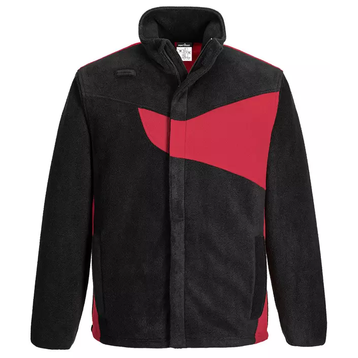 Portwest PW2 fleece sweater, Black/Red, large image number 0
