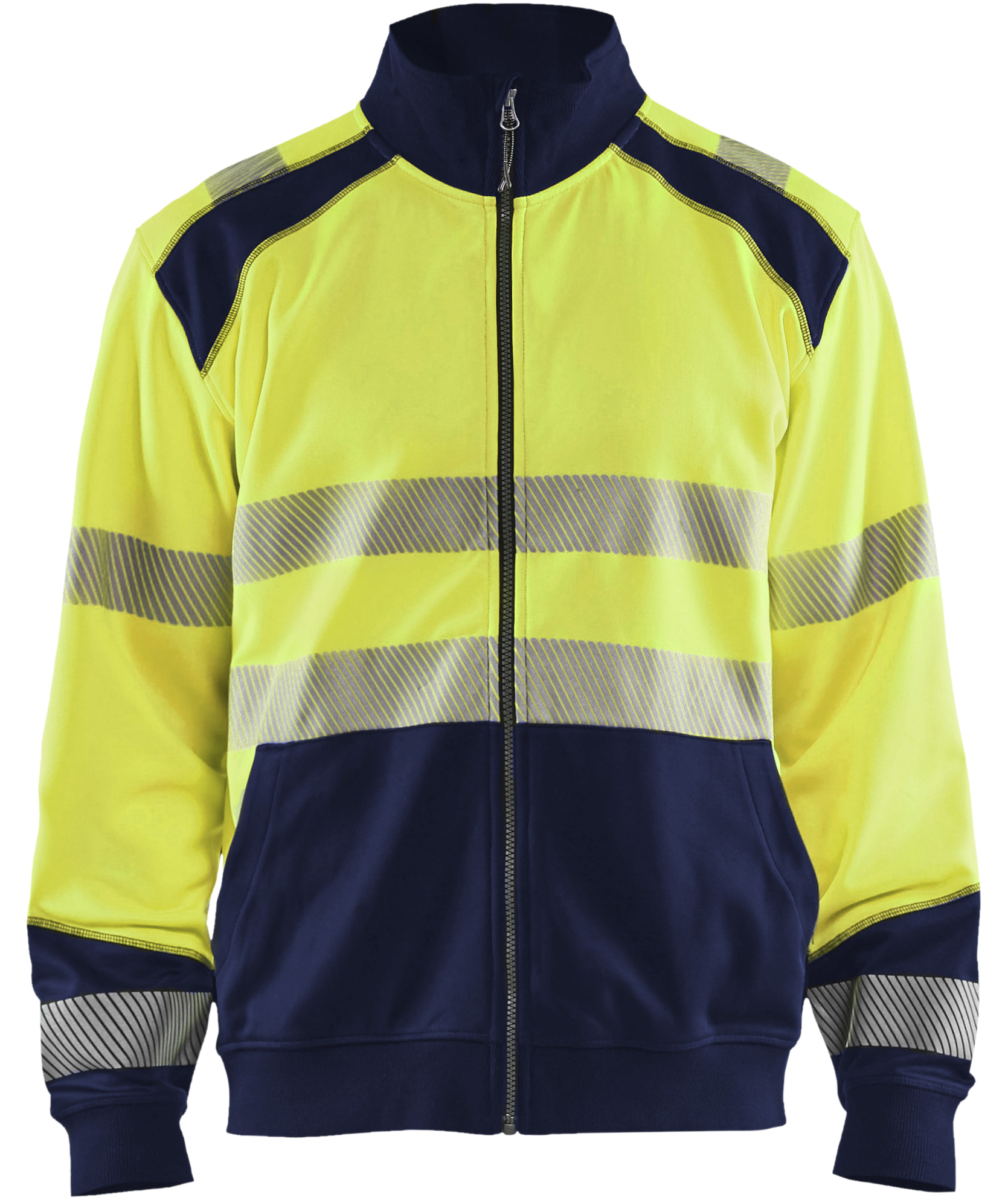 Bl&aring;kl&auml;der cardigan, Hi-Vis yellow/marine, large image number 0