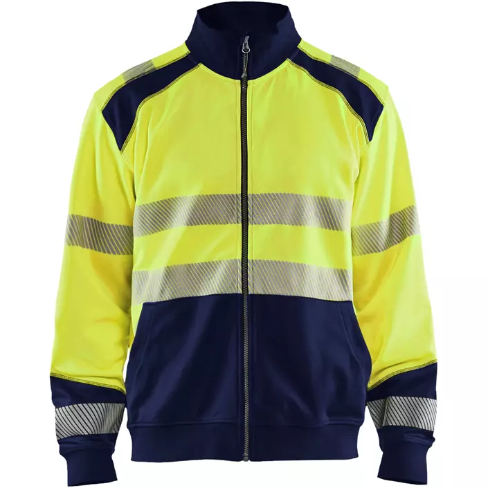 Blåkläder Cardigan, Hi-Vis gelb/marine, large image number 0