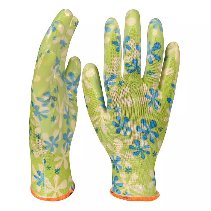 OX-ON Garden Basic 5003 work gloves, Green/Blue, Green/Blue, large image number 2