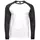 Tee Jays Baseball langärmliges T-Shirt, Weiß/Schwarz, Weiß/Schwarz, swatch