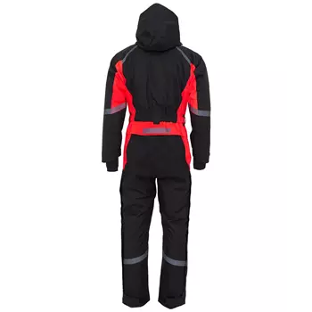 Elka Working Xtreme women's winter coveralls, Black/Red