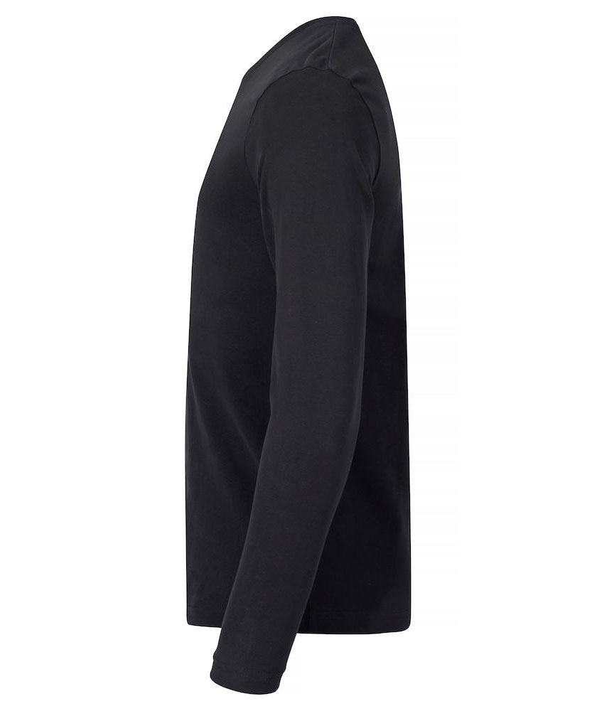 Clique Premium Fashion-T long-sleeved T-shirt, Black, large image number 2