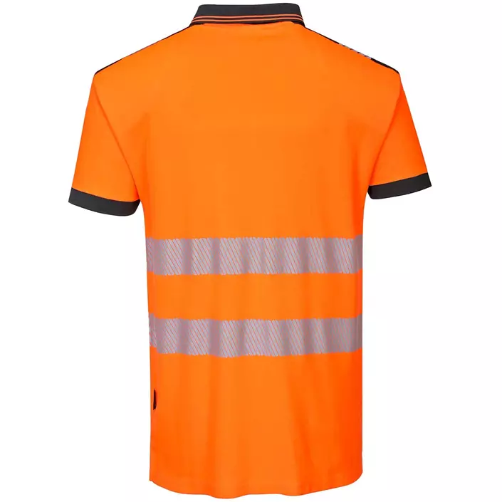 Portwest PW3 polo shirt, Hi-Vis Orange/Black, large image number 1