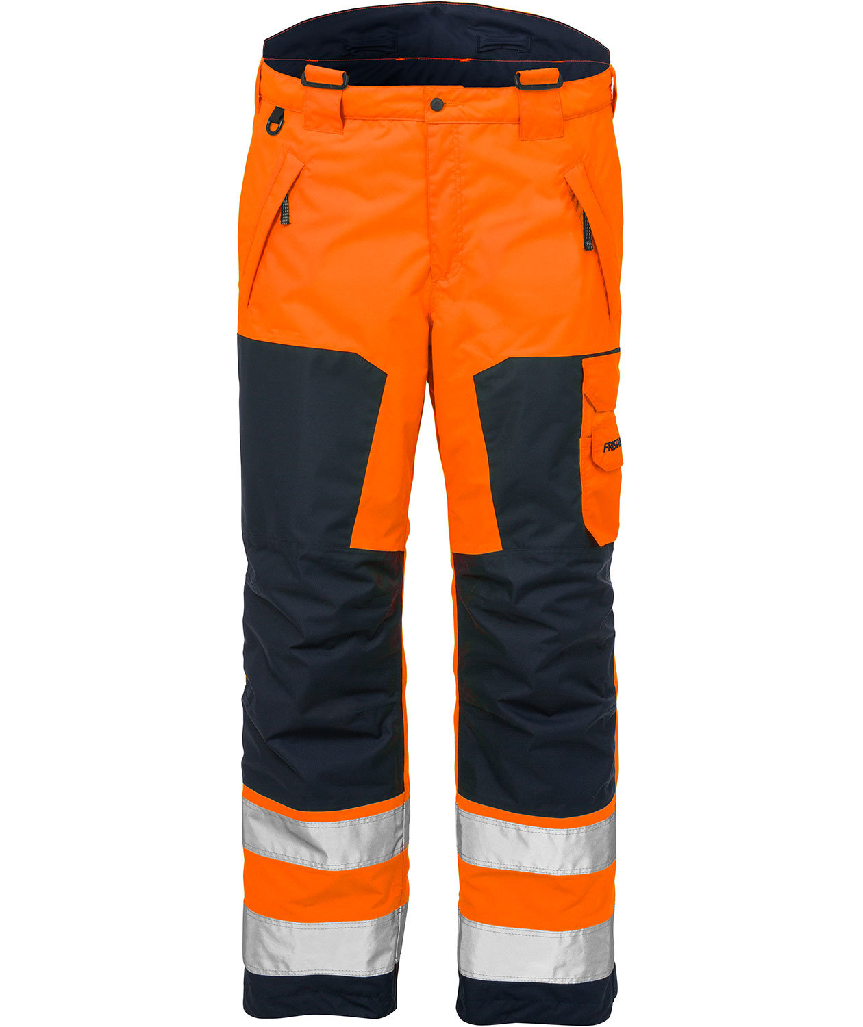 Fristads Airtech&reg; Winterhose 2035, Hi-vis Orange/Marine, large image number 2