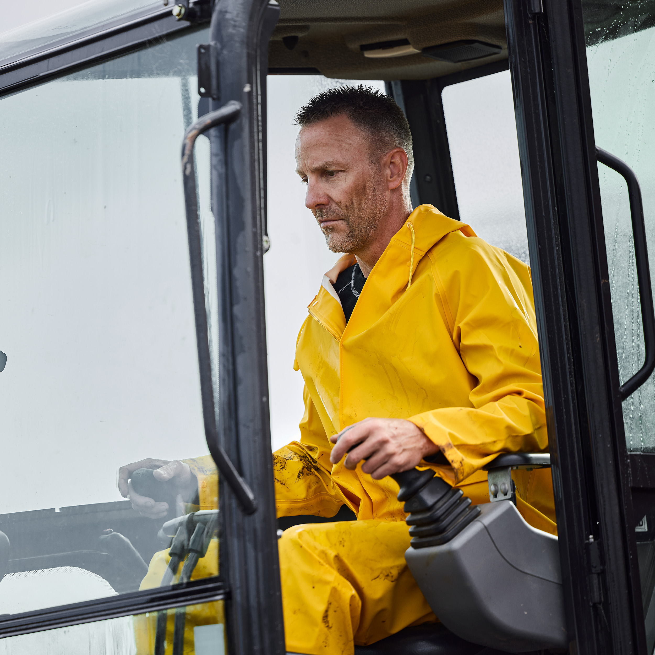 ELKA Elements Outdoor PU/PVC regnjacka, Gul