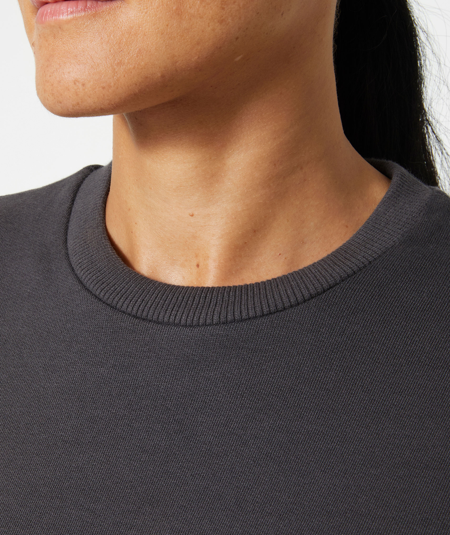 Helly Hansen Classic sweatshirt dam, Dark Grey, large image number 4