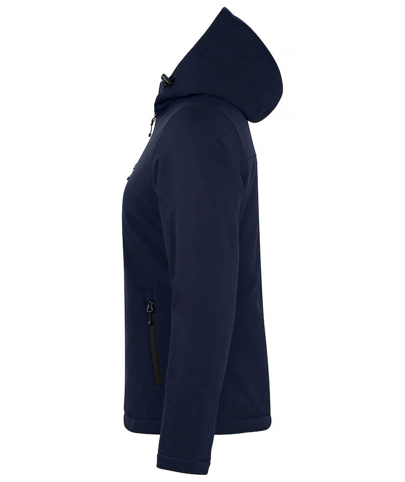 Clique foret dame softshelljakke, M&oslash;rk navy, large image number 2