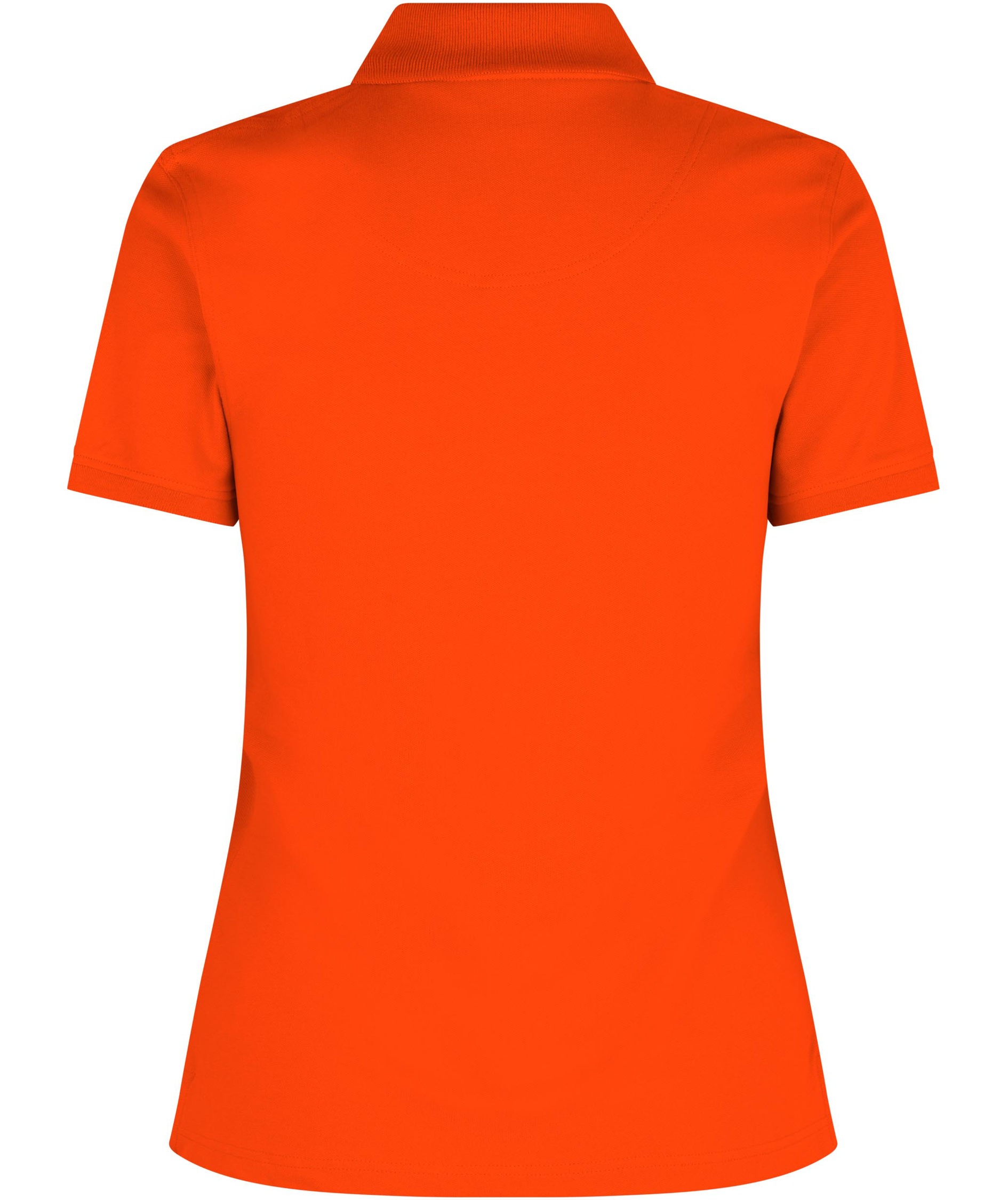 ID women's Pique Polo T-shirt with stretch, Orange