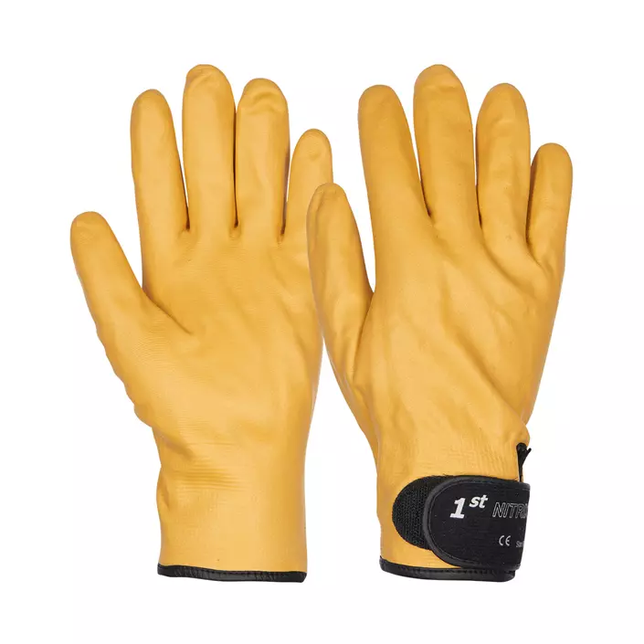 OS 1st Nitrix work gloves, Yellow, large image number 0