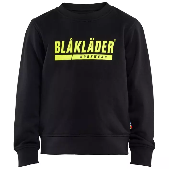 Blåkläder sweatshirt til børn, Sort/Hi-Vis Gul, large image number 0