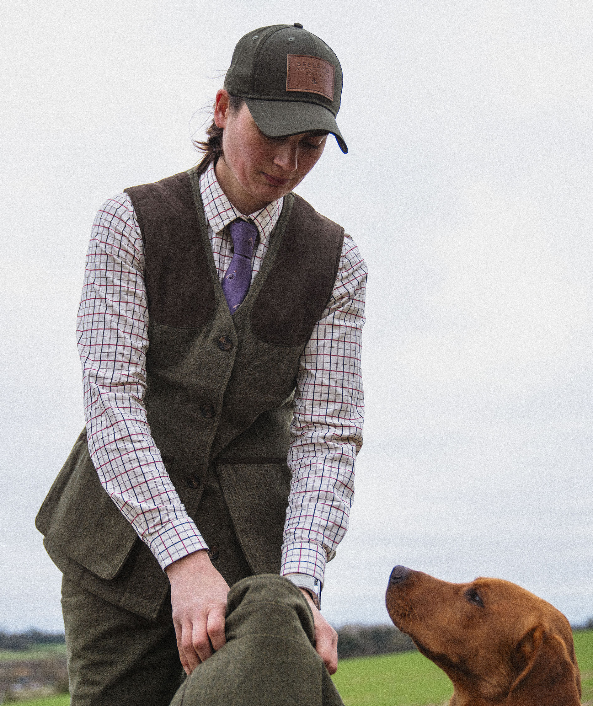 Seeland Kerry Shooting skjorta dam, Cabernet/Blue Check, large image number 8