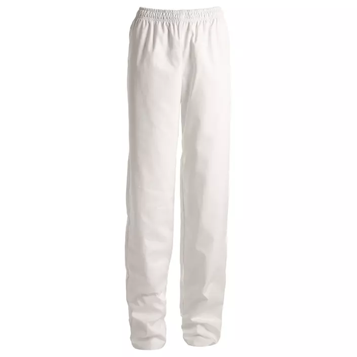 Kentaur HACCP-approved jogging trousers with press stud fastening by the foot, White, large image number 0