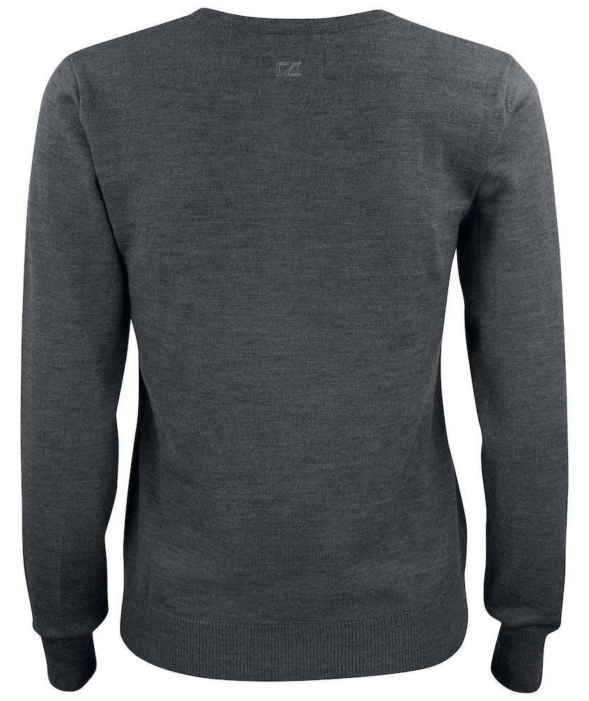 Cutter & Buck Everett women's sweatshirt with merino wool, Antracit Melange, large image number 2