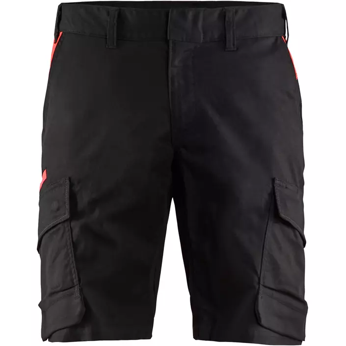 Blåkläder work shorts, Black/Red, large image number 0