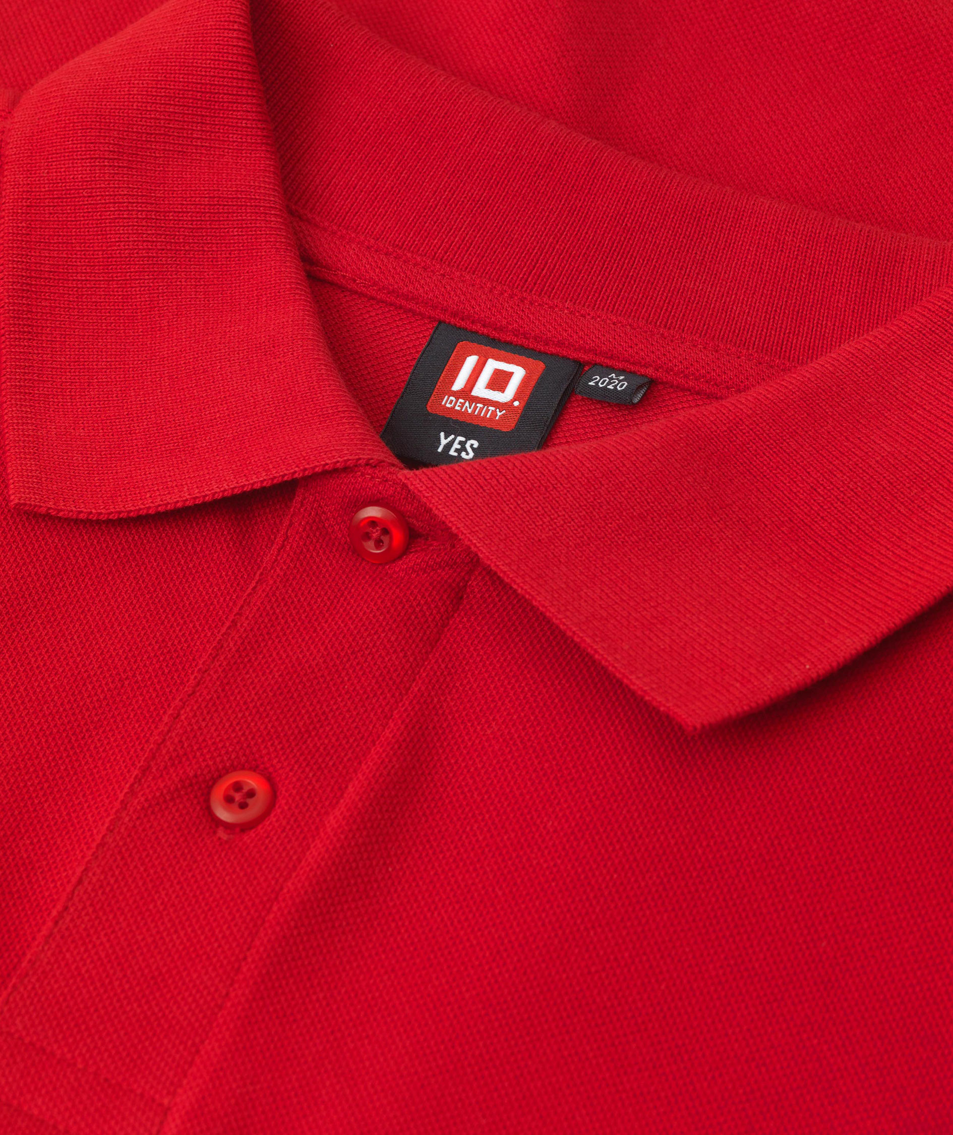 ID Yes Polo T-skjorte, R&oslash;d, large image number 3